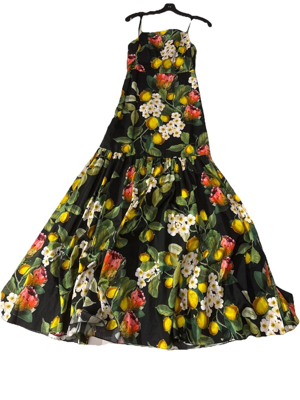 Borgo de Nor Cordelia Lemon Maxi Dress Size UK 6 / US 2 XS. Amazing Condition